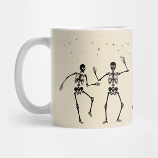 Halloween Party Dancing Skeleton Mug